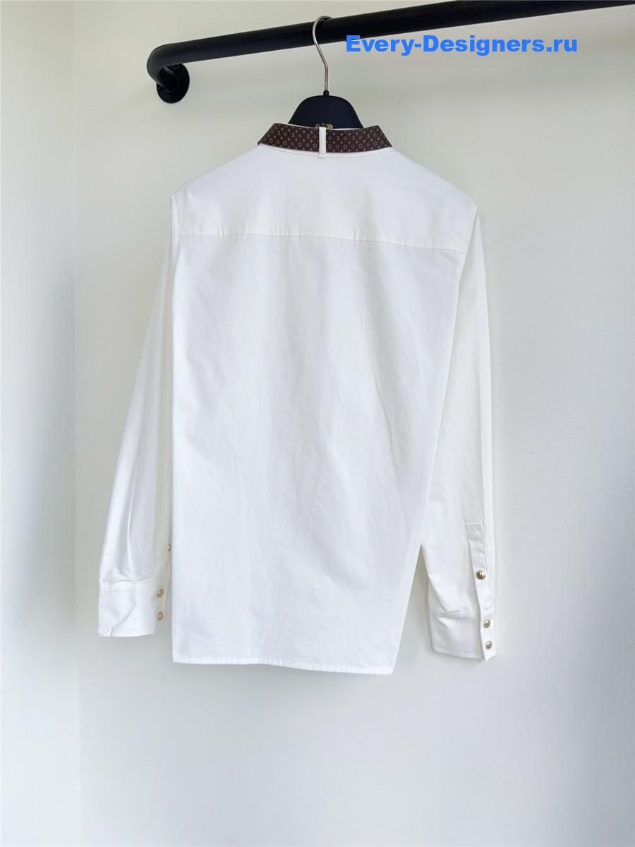 l0vis Vvtt0n white monogram belt shirt