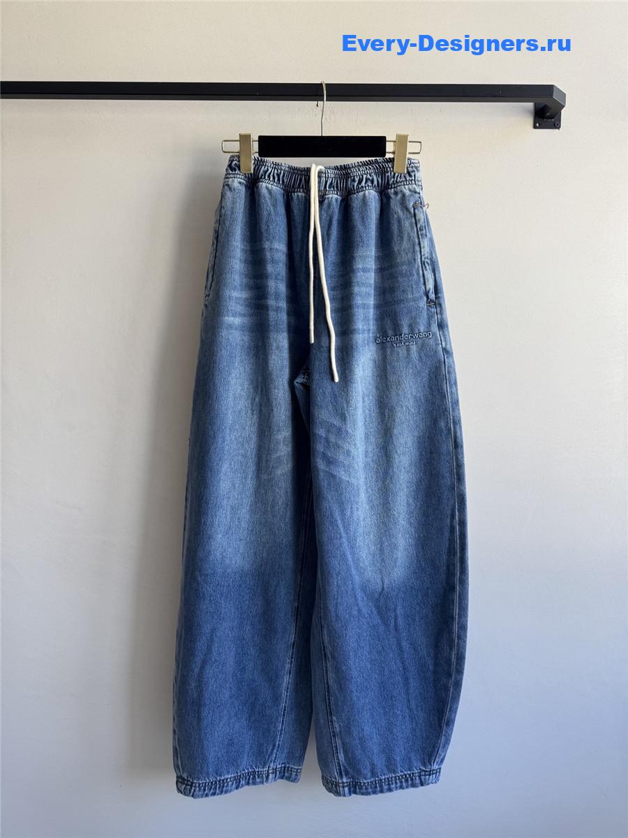 A1exa*der wang elastic waist jeans