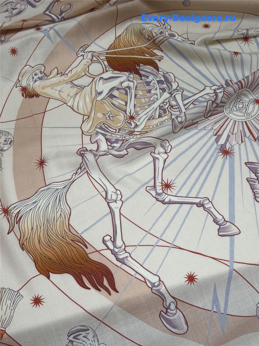 H**me5 orange cashmere silk scarf