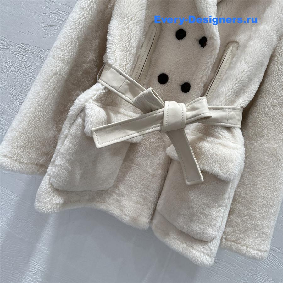 Miu Miu Beige Shearling Jacket