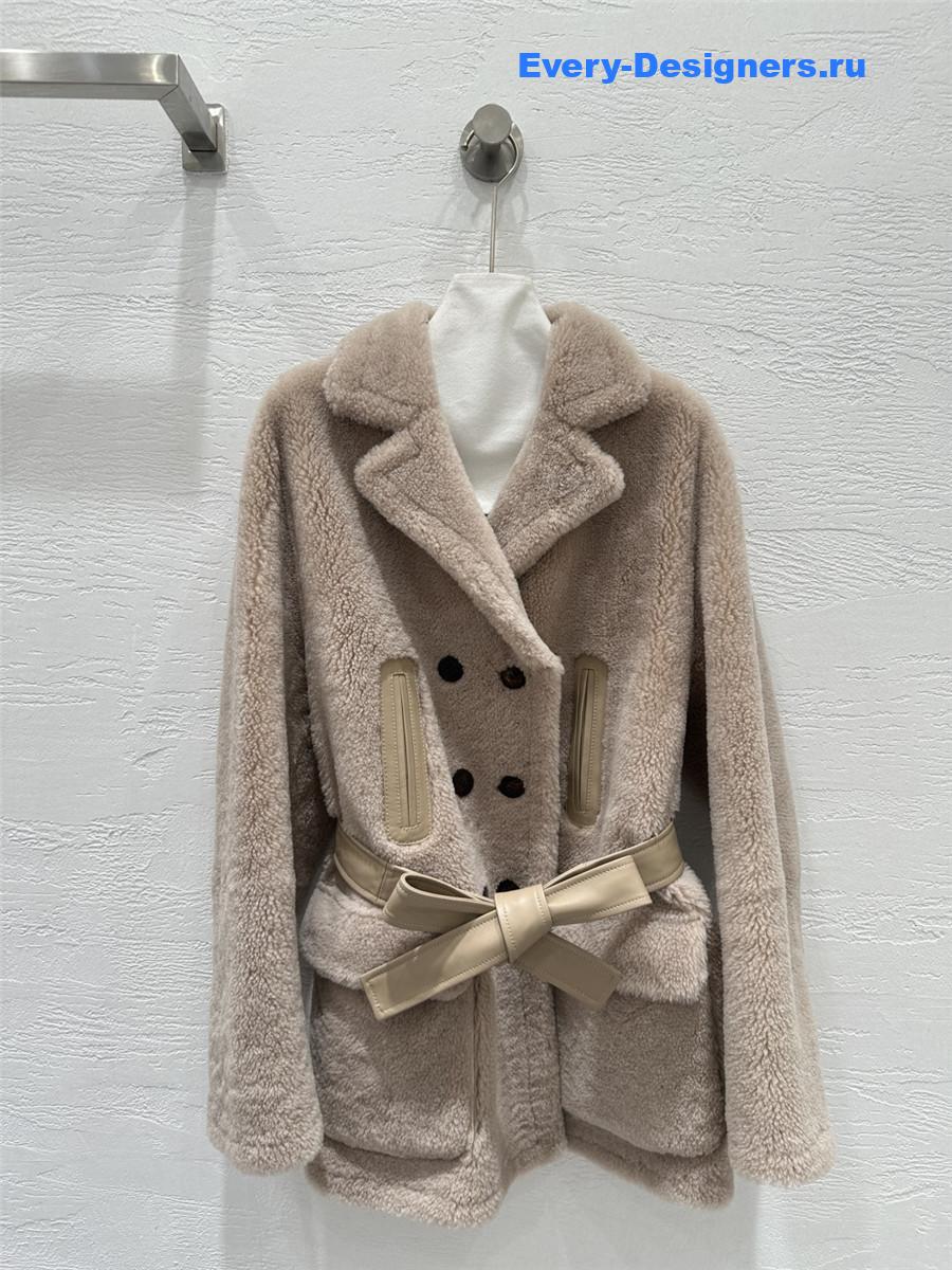 Miu Miu Brown Shearling Jacket