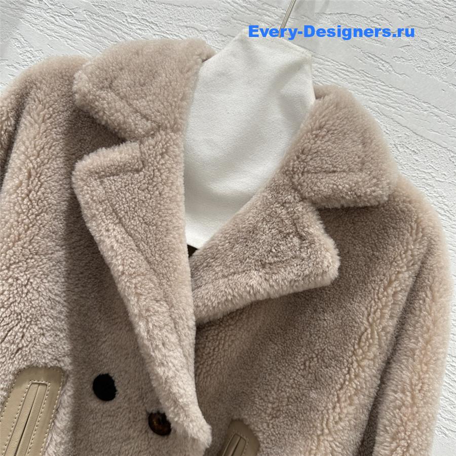 Miu Miu Brown Shearling Jacket