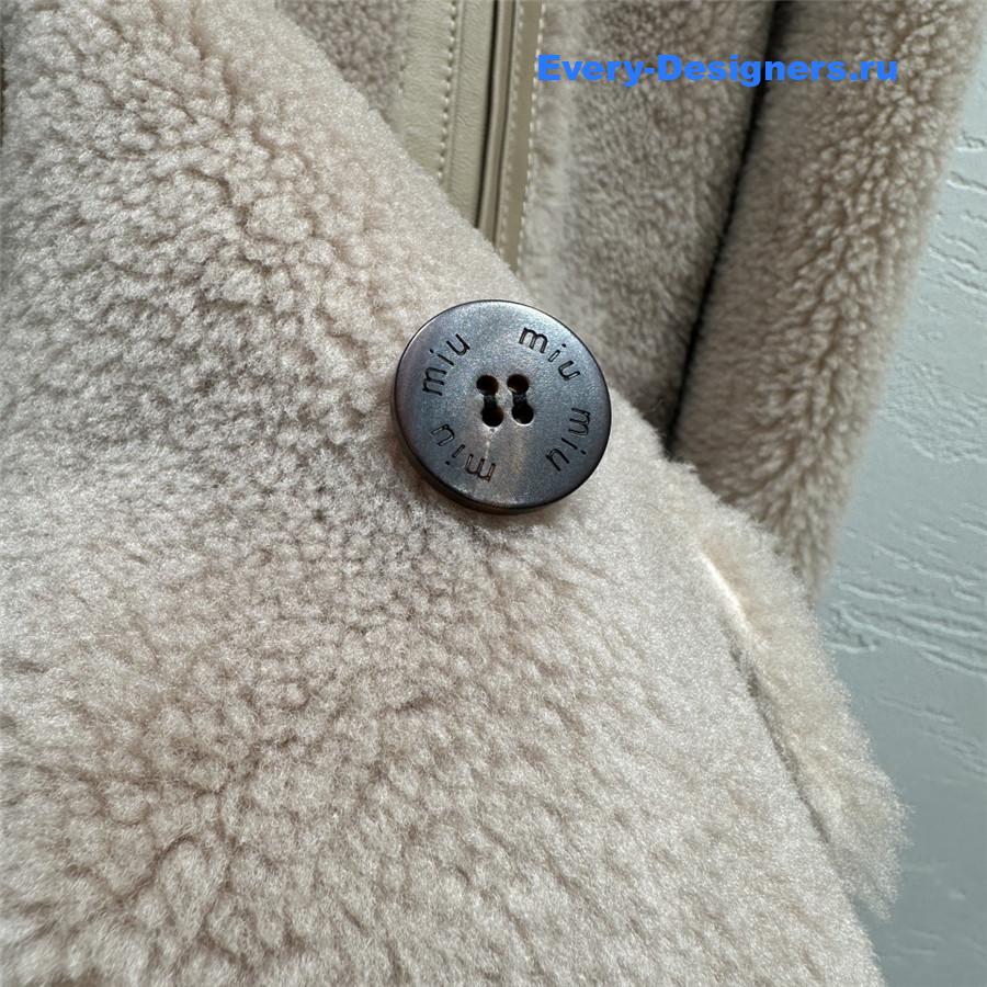 Miu Miu Brown Shearling Jacket