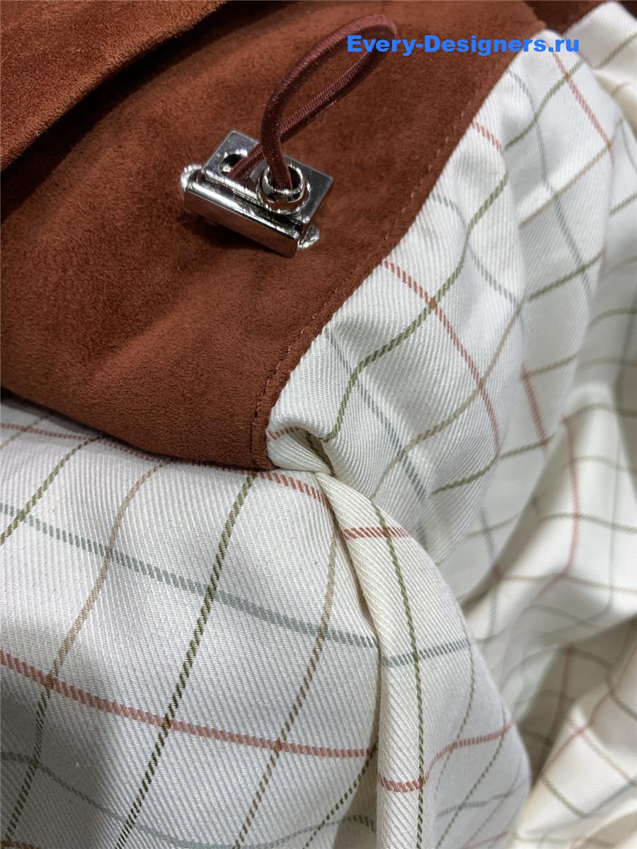 L0r0 P1ana iconic mini suede traveler coat