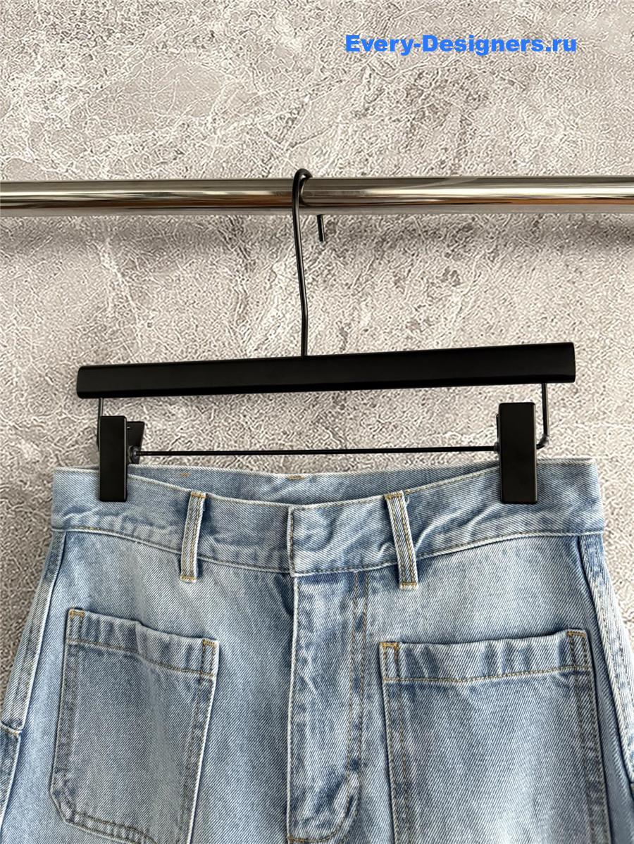 D10r high-rise wide-leg straight jeans