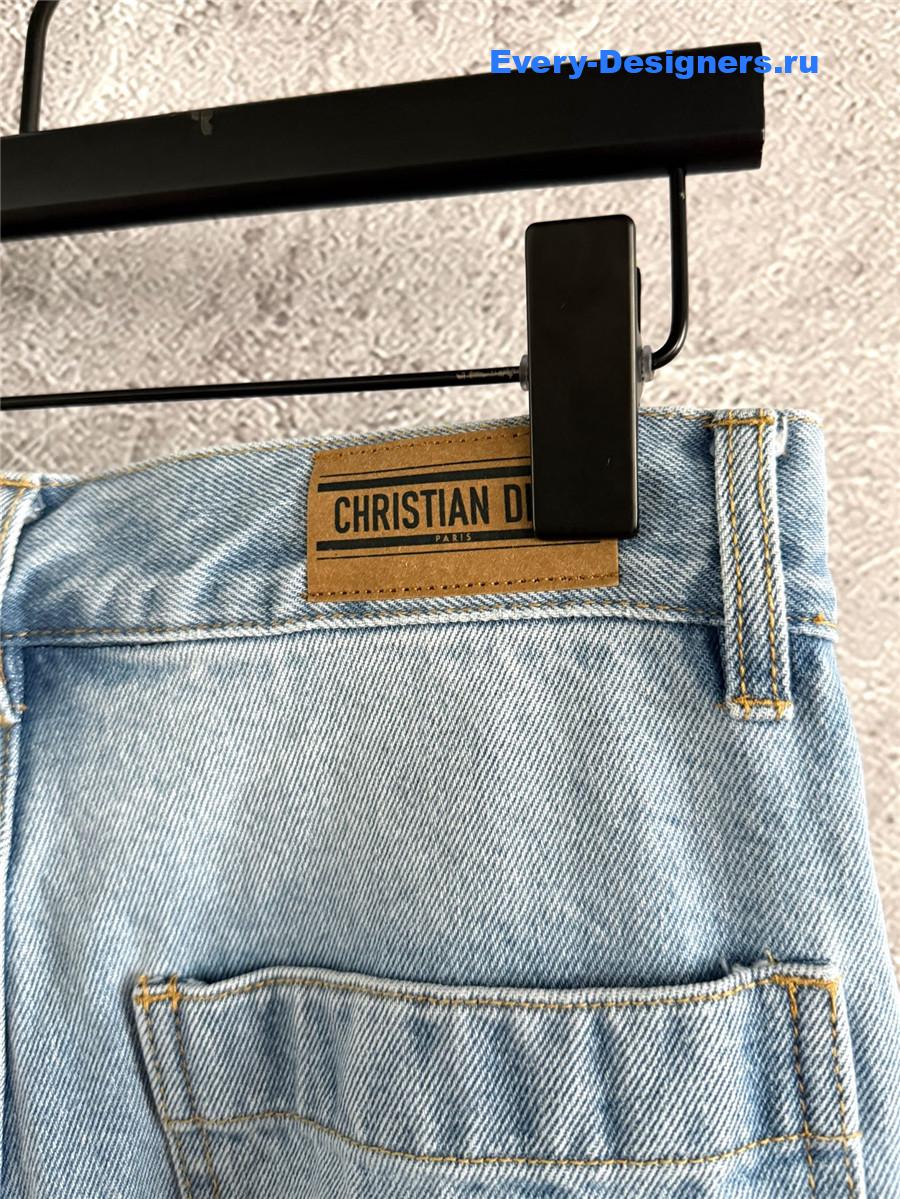 D10r high-rise wide-leg straight jeans