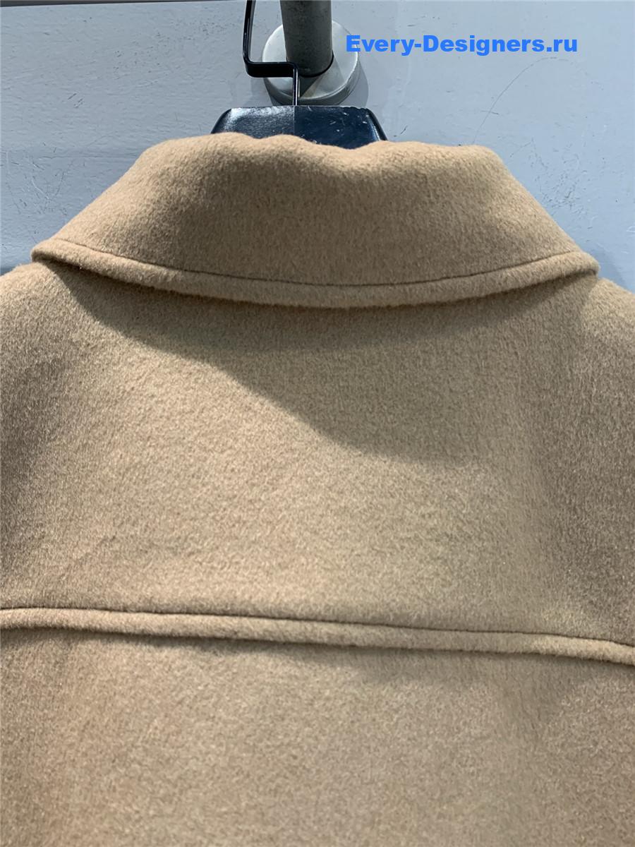 Miu Miu Camel Brown Bonded Camel Hair Blouson Jacket