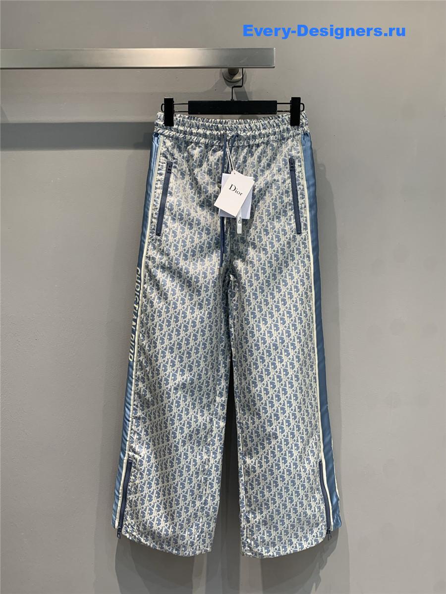 D10r oblique jacquard technical taffeta pants