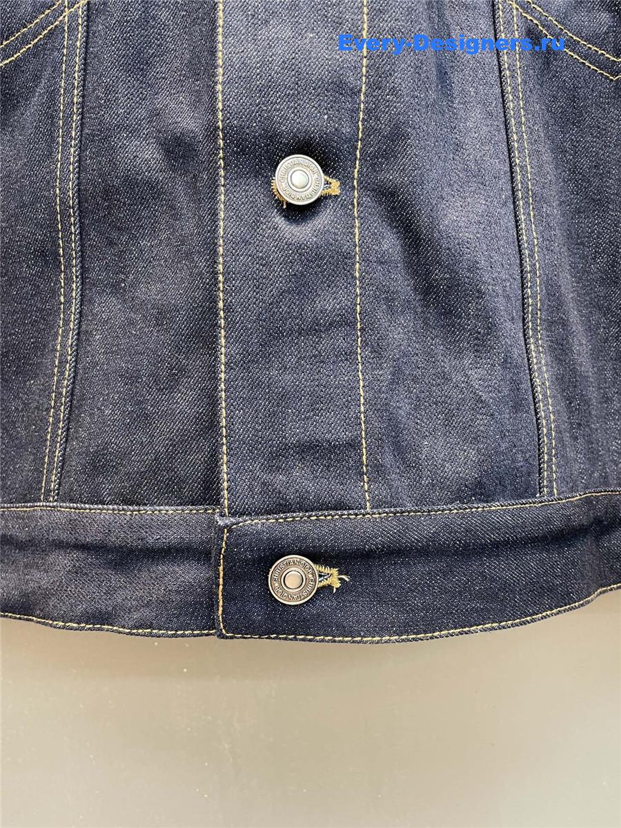 D10r oversized hooded denim jacket
