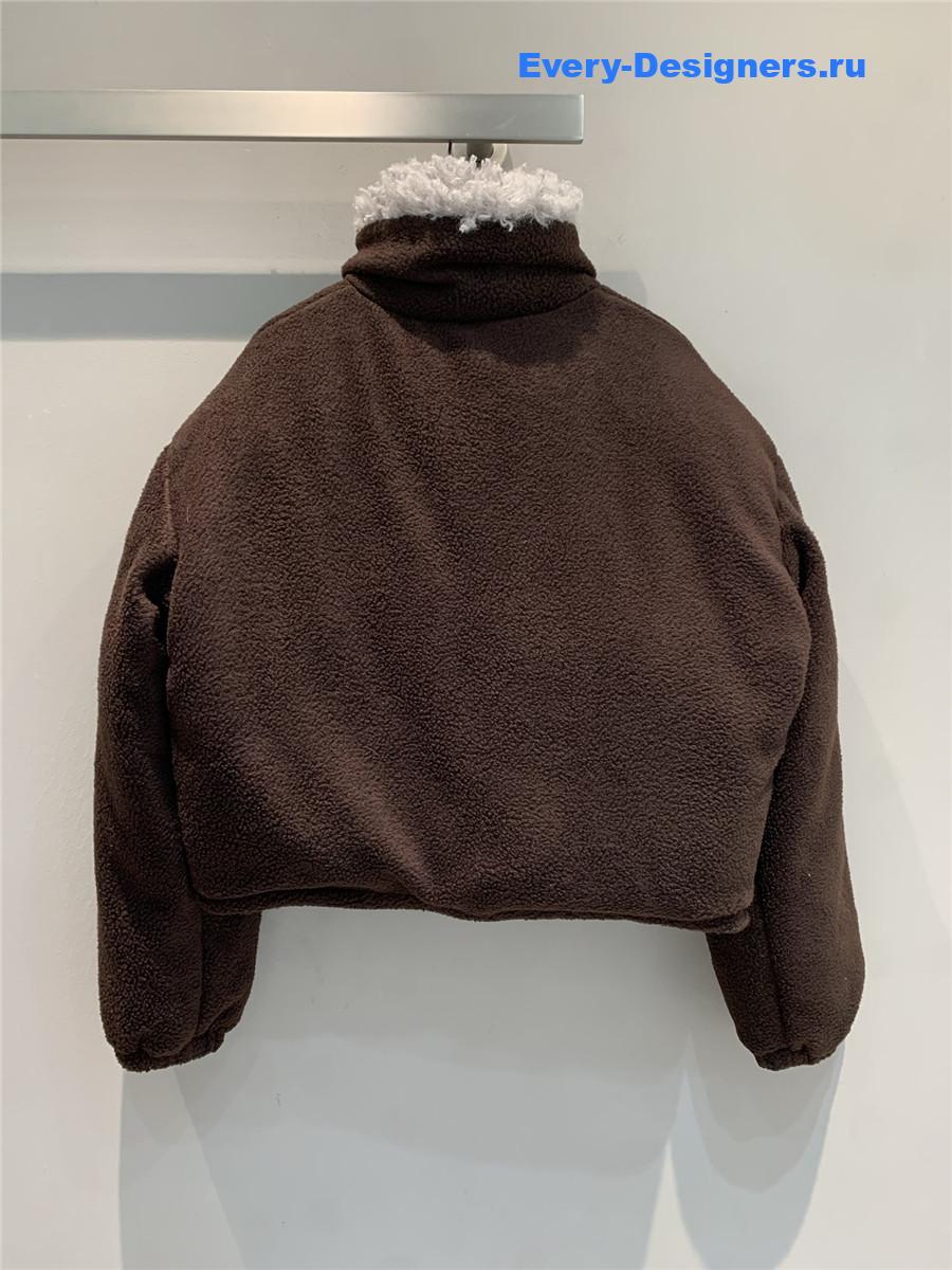 Miu Miu Ebony Fleece Down Jacket