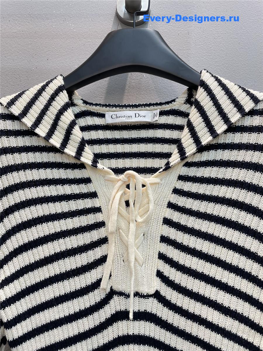 D10r D10riviera striped knit dress