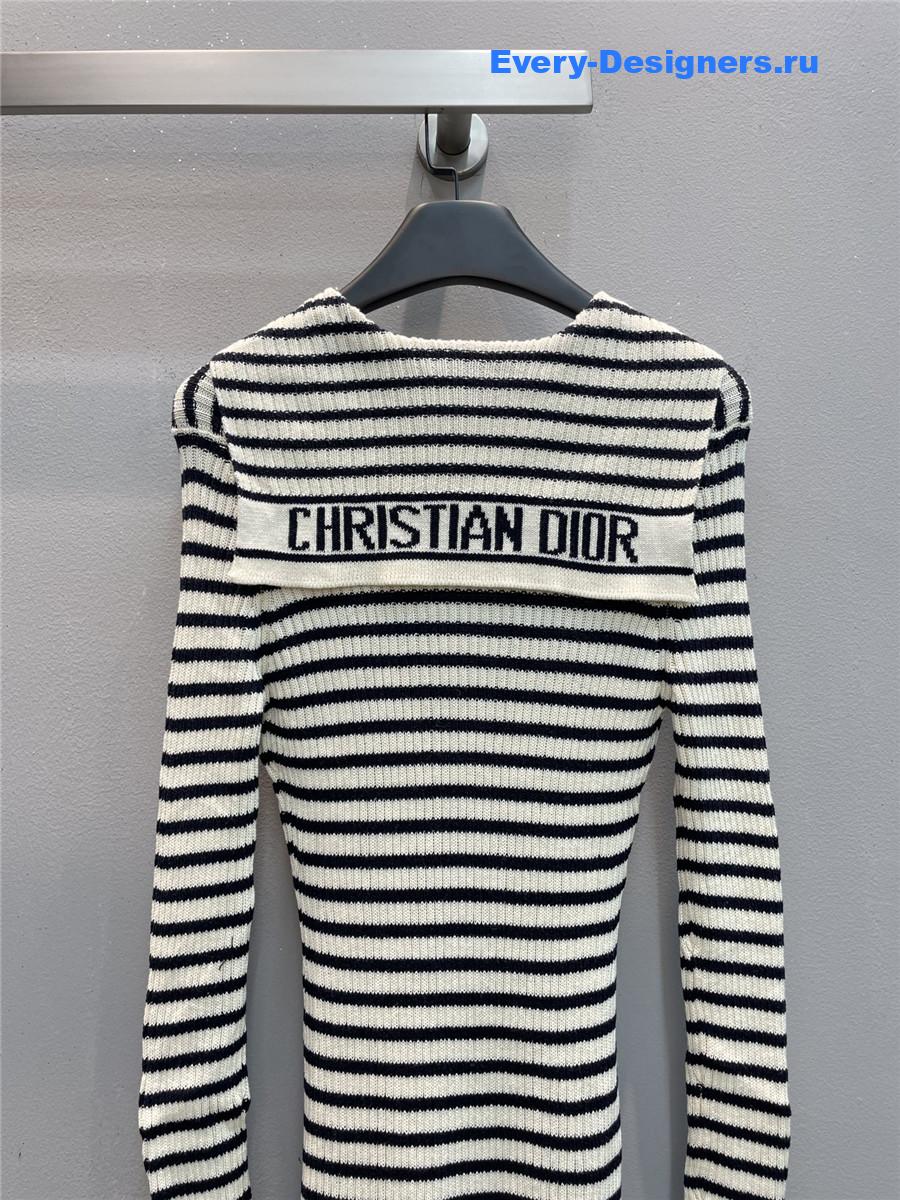 D10r D10riviera striped knit dress