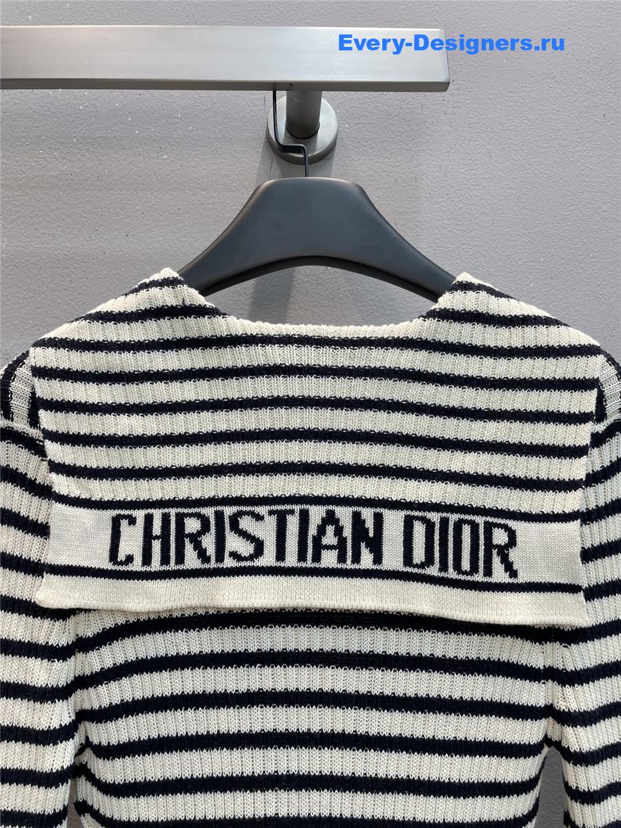 D10r D10riviera striped knit dress