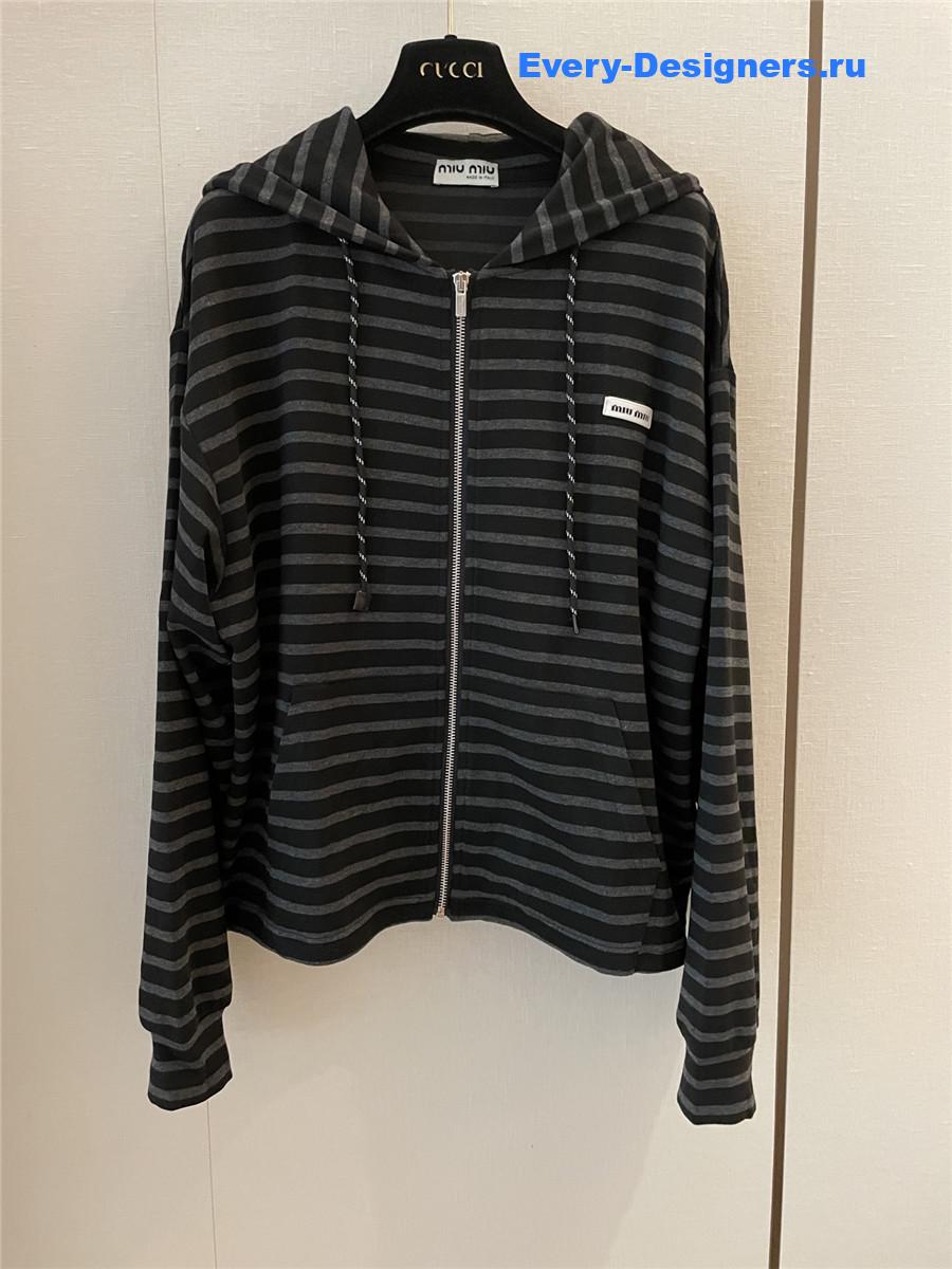 Miu Miu Embroidered Cotton Sweatshirt