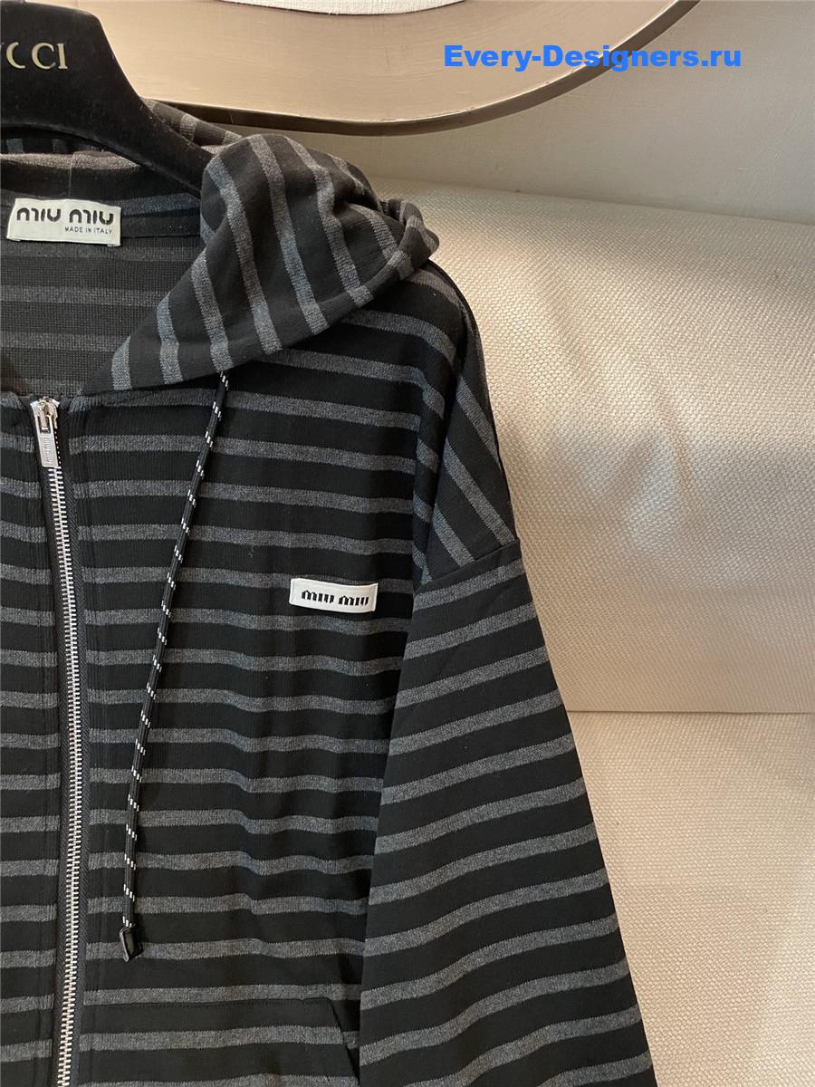 Miu Miu Embroidered Cotton Sweatshirt