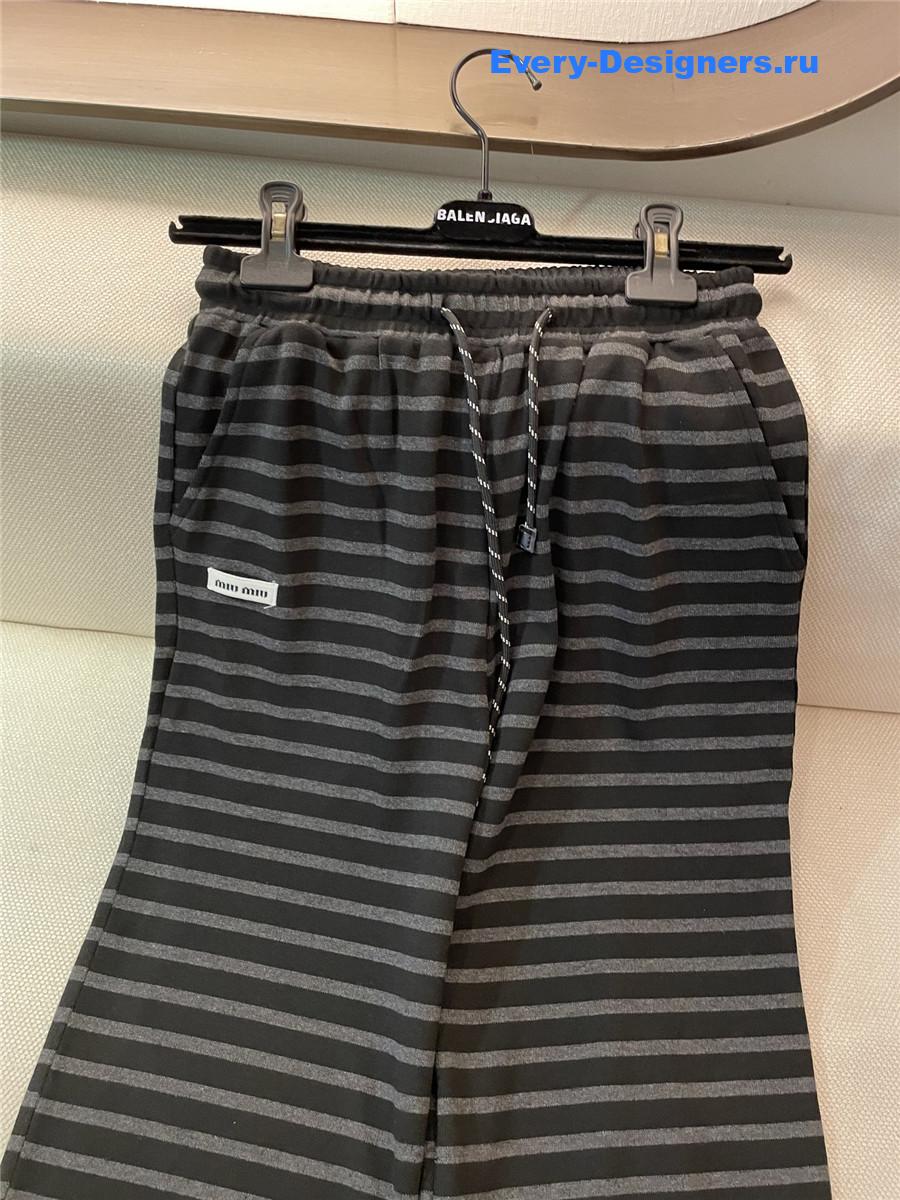 Miu Miu Striped Trousers