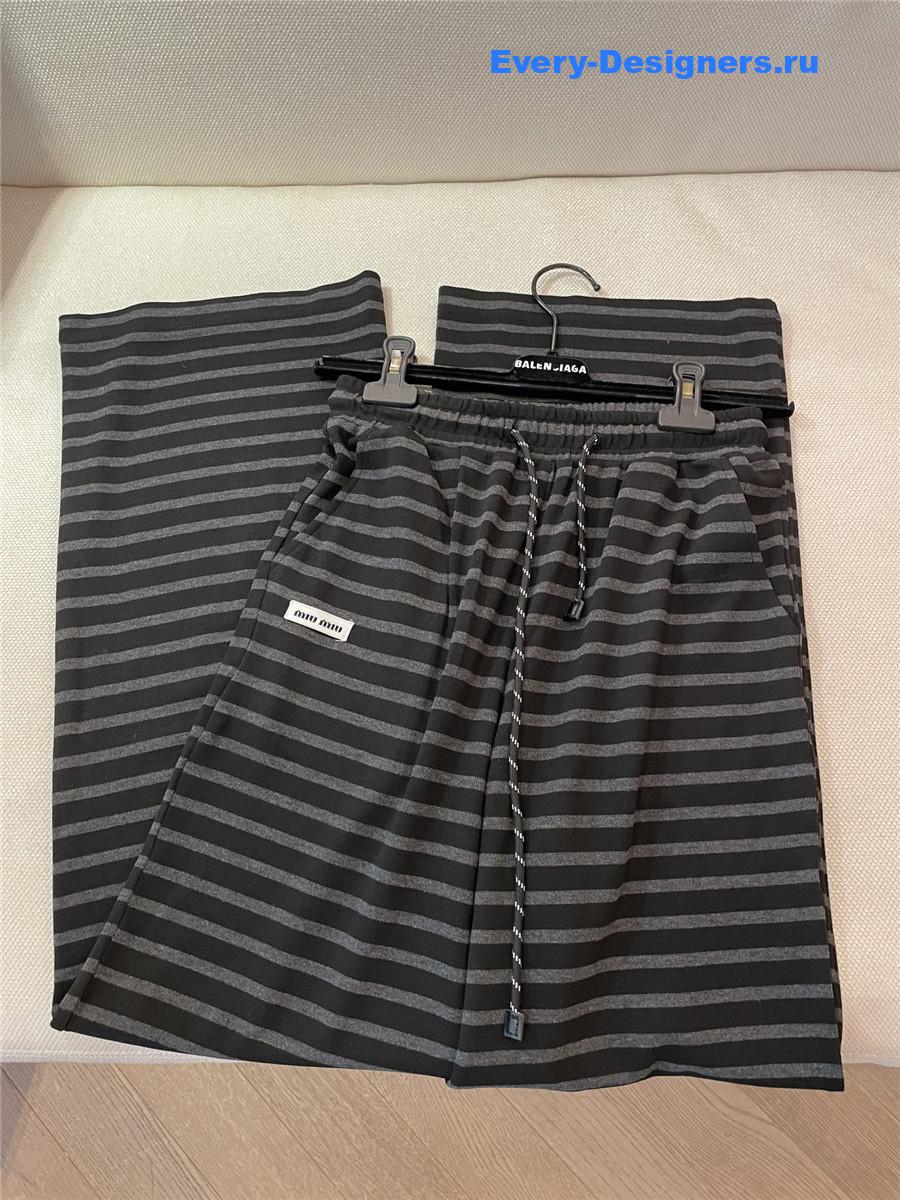 Miu Miu Striped Trousers