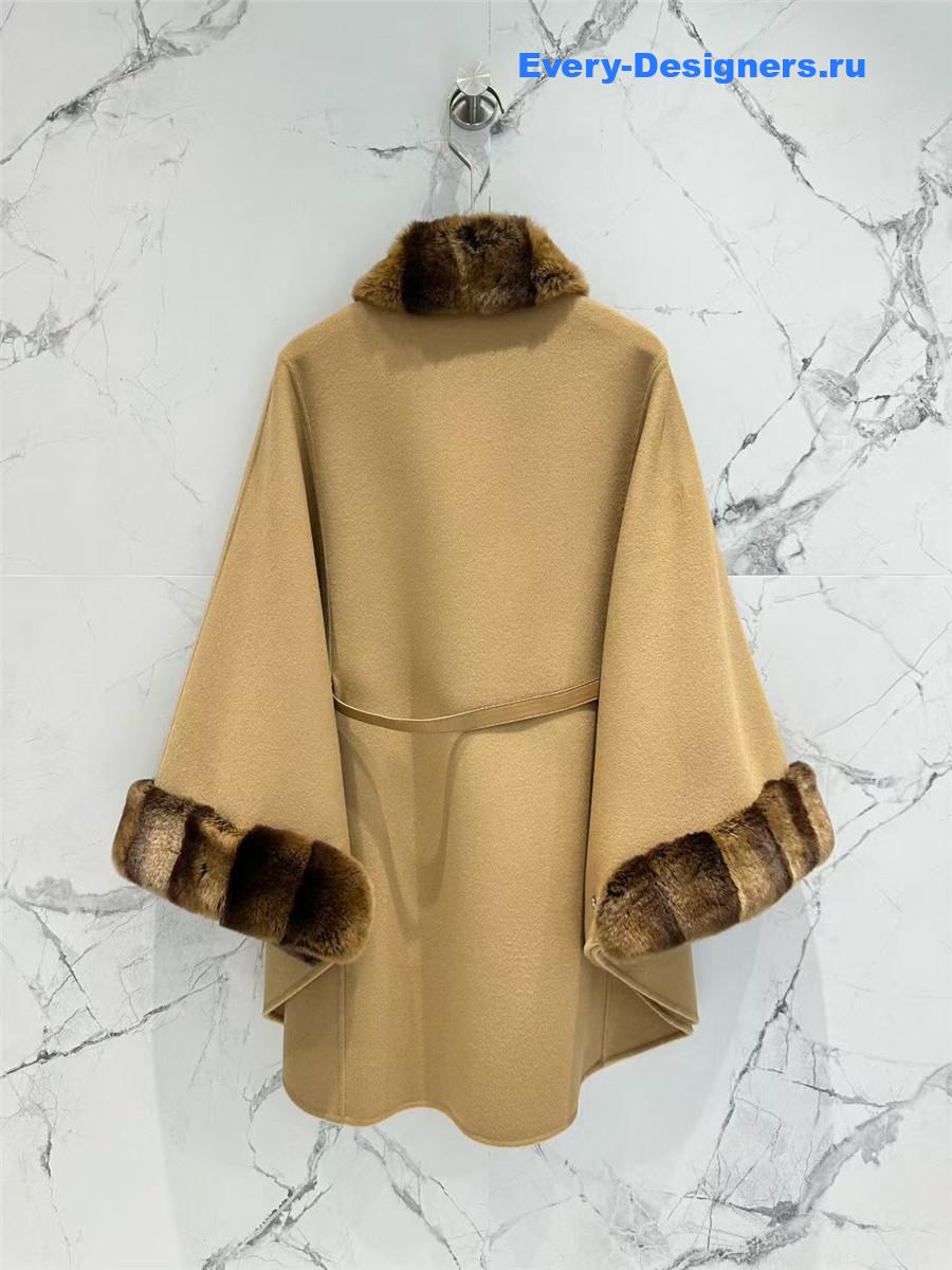 L0r0 P1ana brown salzburg cashmere cape