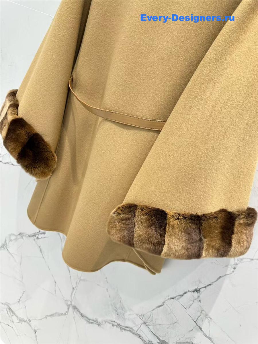 L0r0 P1ana brown salzburg cashmere cape