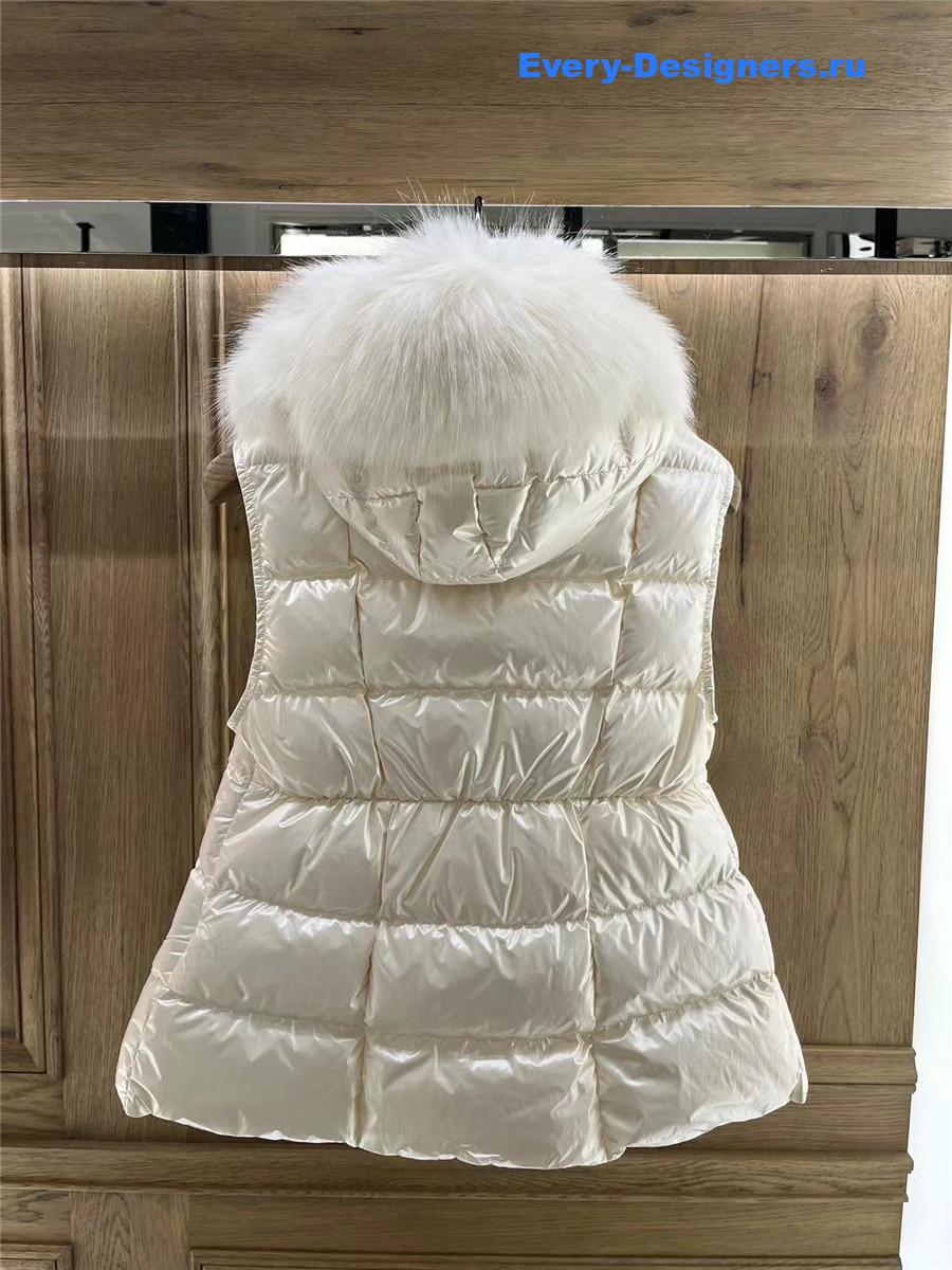 Moncler Anse Laminated Nylon Down Vest