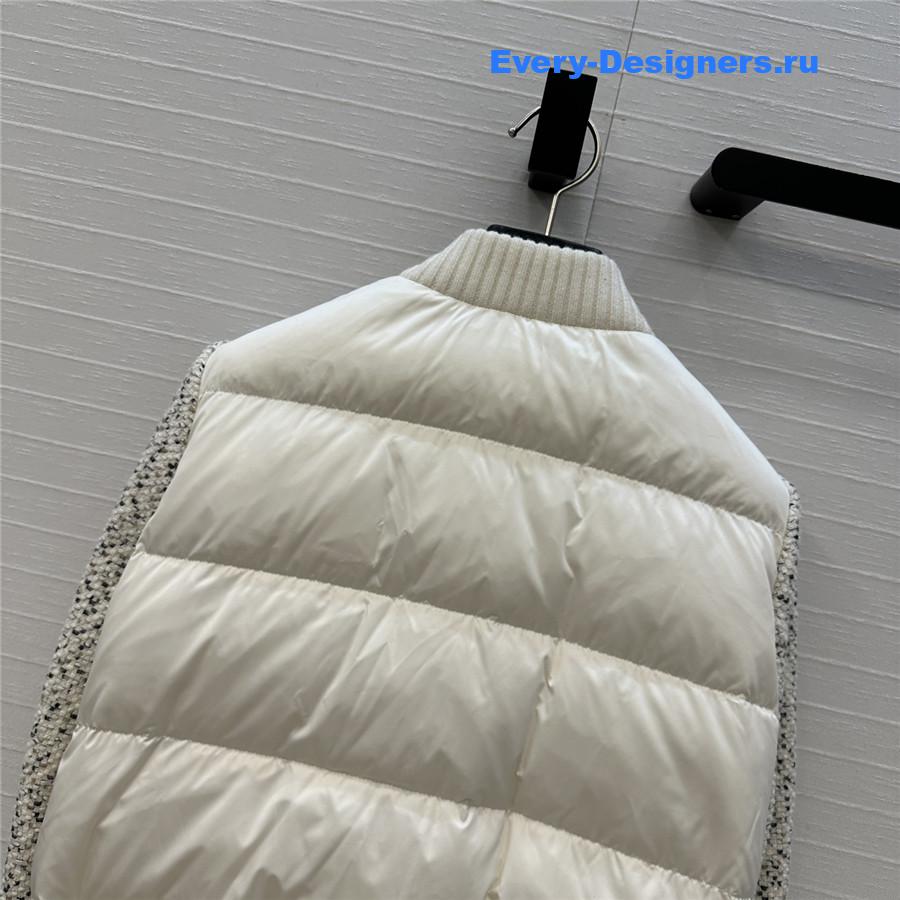 L0r0 P1ana woven paneled down jacket