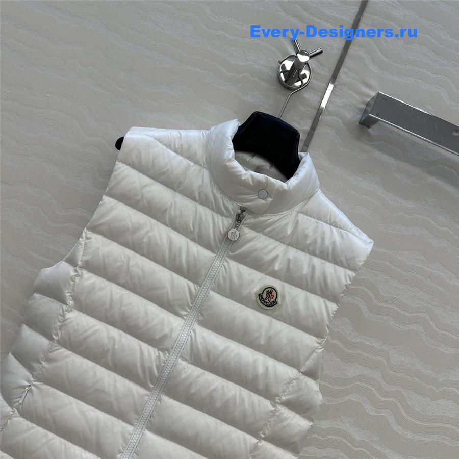 Moncler White Igens Vest Down Vest