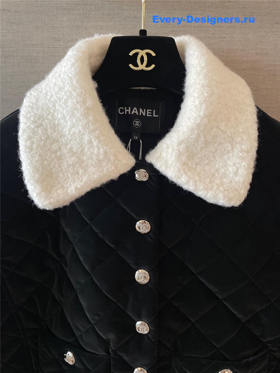 Ch**el coco neige quilted jacket