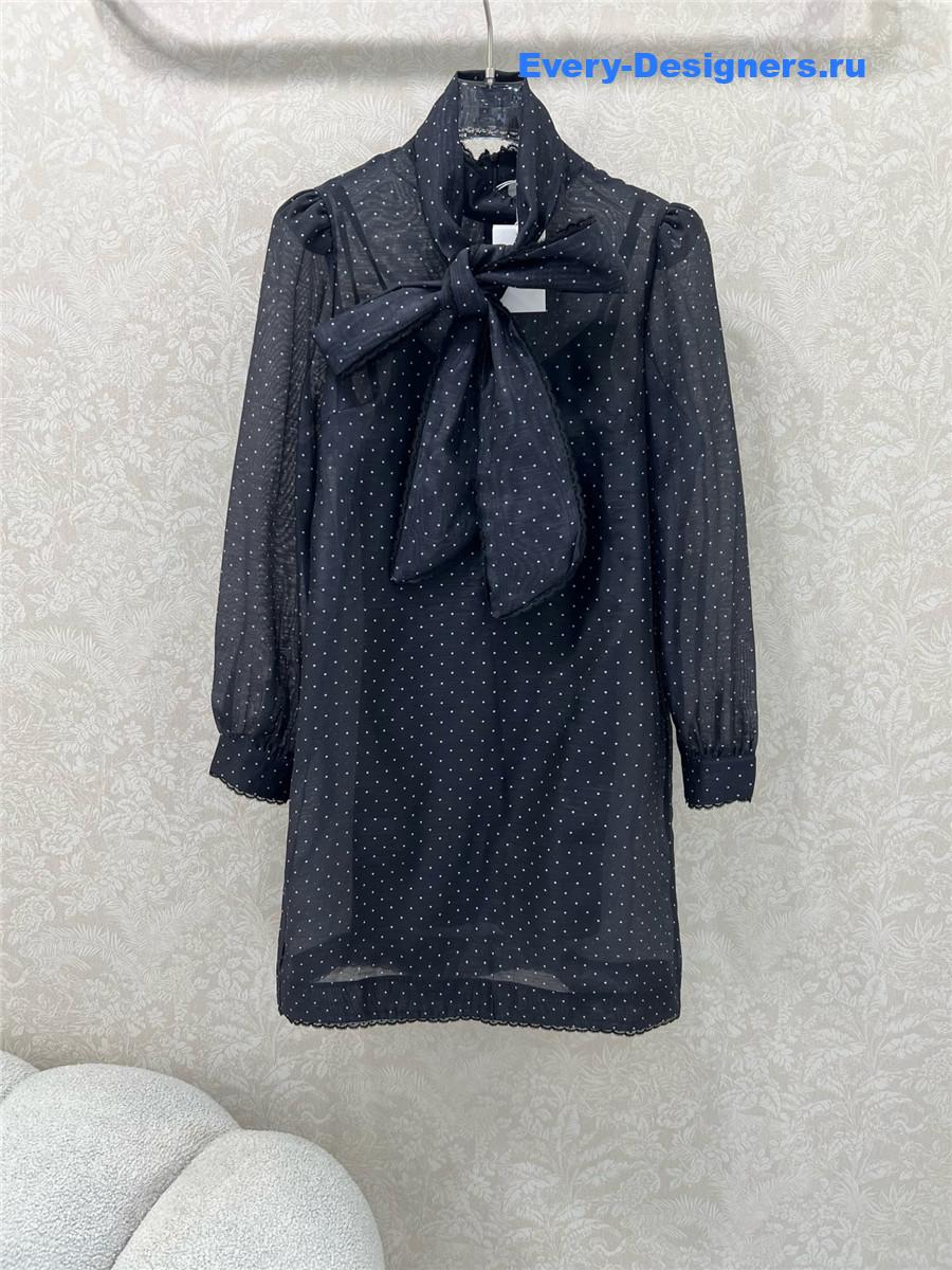 Zimm Polka Dot Ribbon Dress