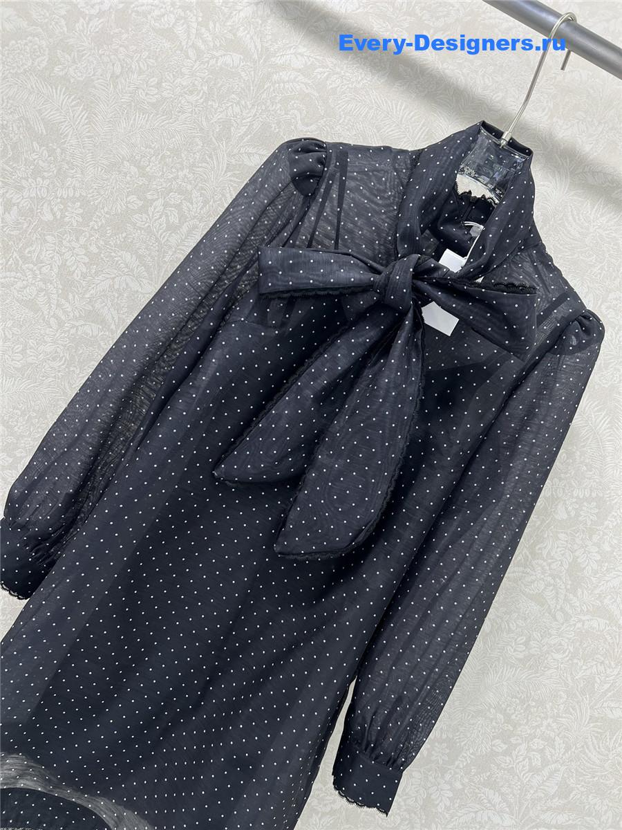 Zimm Polka Dot Ribbon Dress