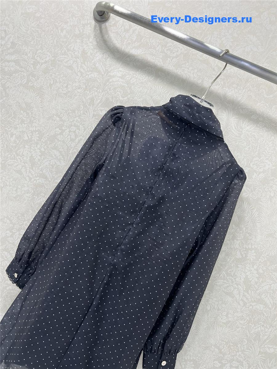 Zimm Polka Dot Ribbon Dress