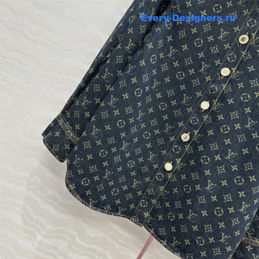 l0vis Vvtt0n monogram denim shirt jacket