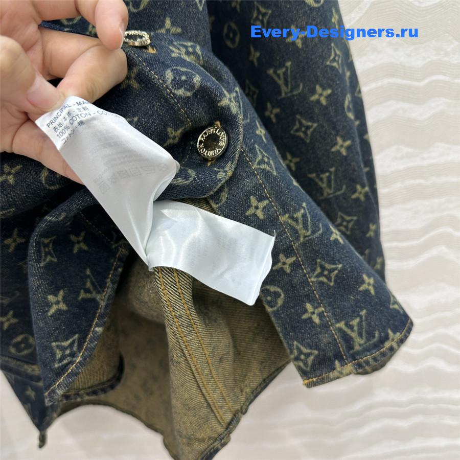 l0vis Vvtt0n monogram denim shirt jacket