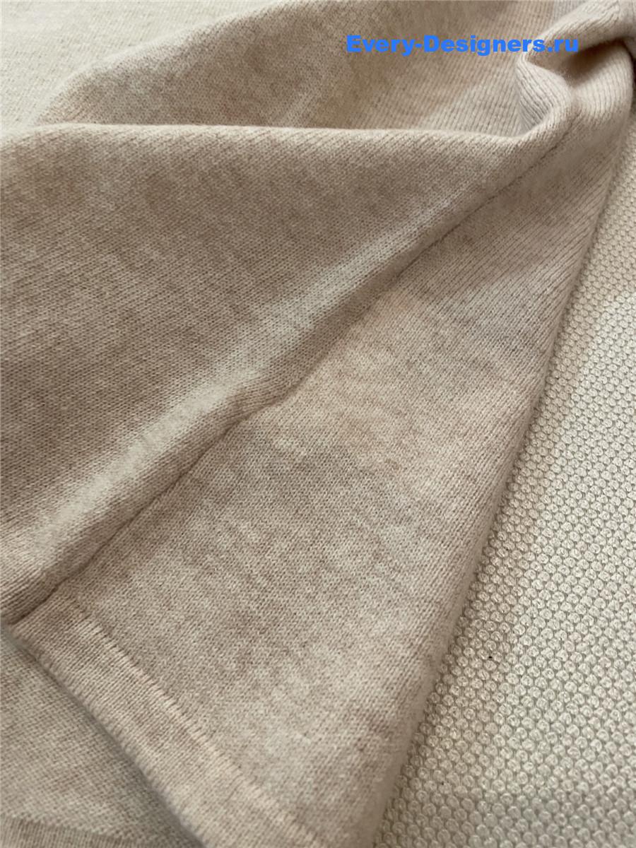 Miu Miu Beige Turtleneck Short Sleeves