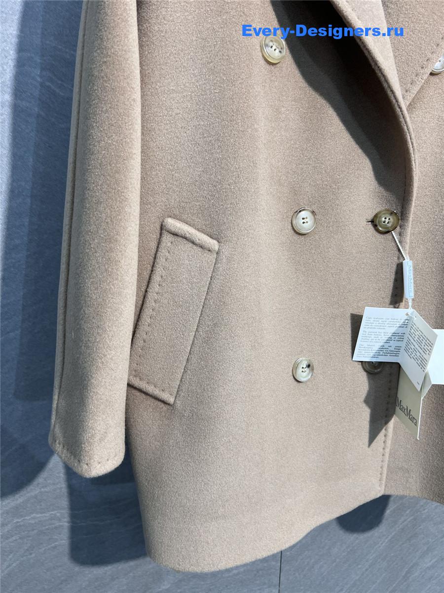 Max Mara Brown Cashmere Rebus Coat