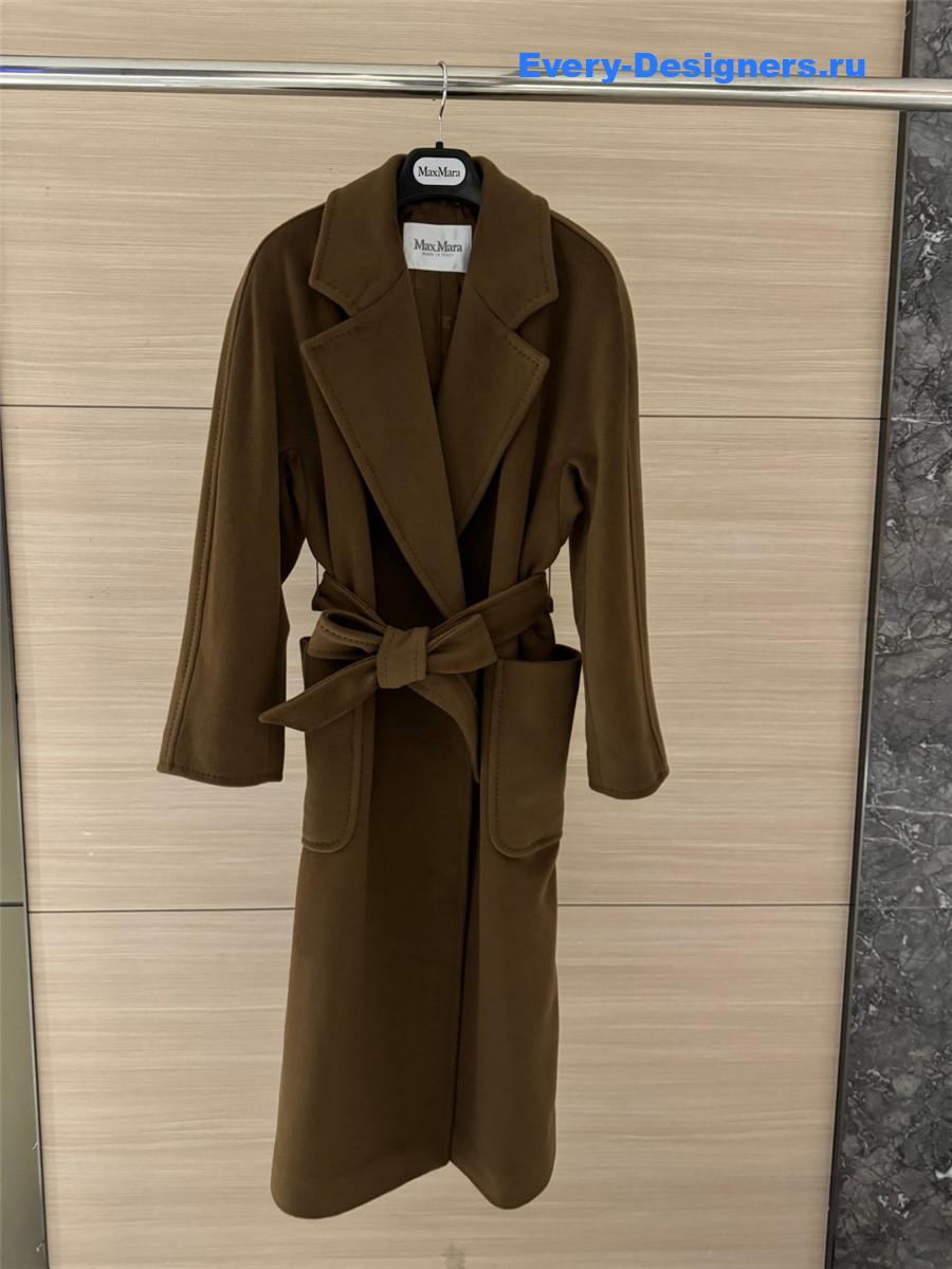Max Mara Brown Belted Long Coat