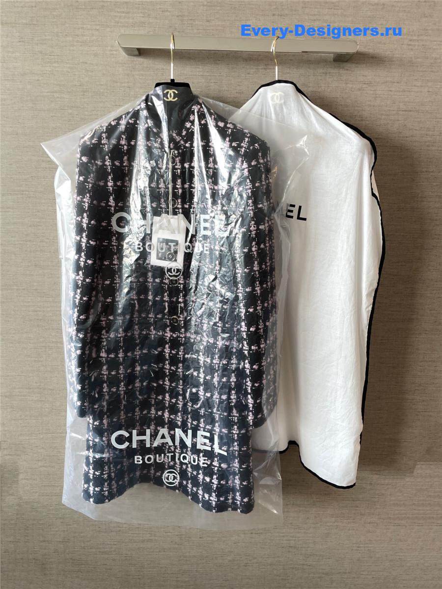 Ch**el pink check tweed dress jacket