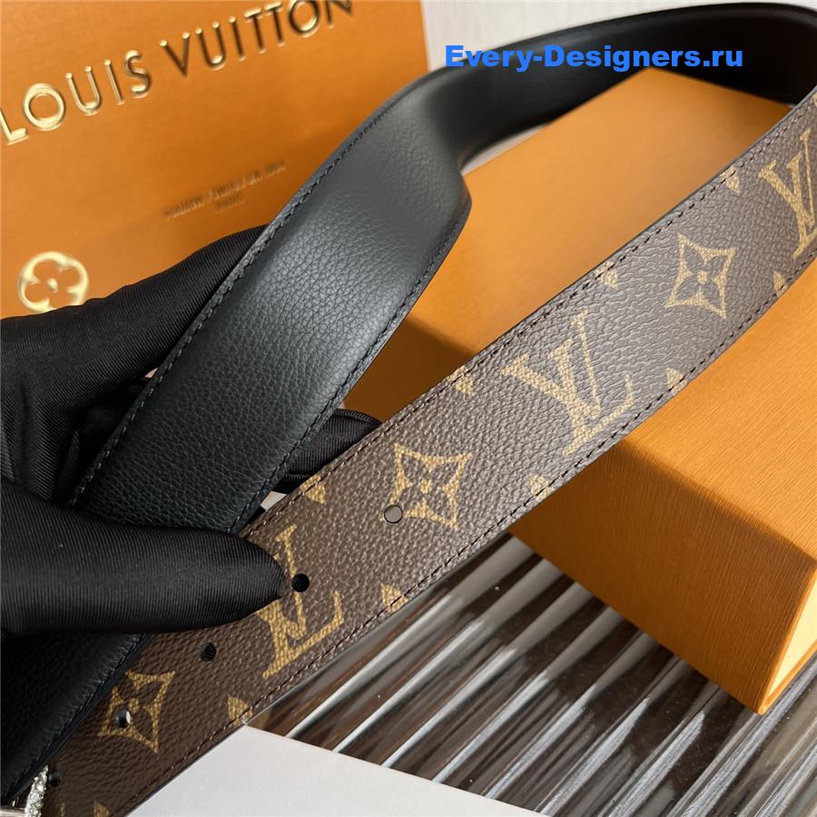 l0vis vvtt0n monogram reversible belt with D1am0nd buckle