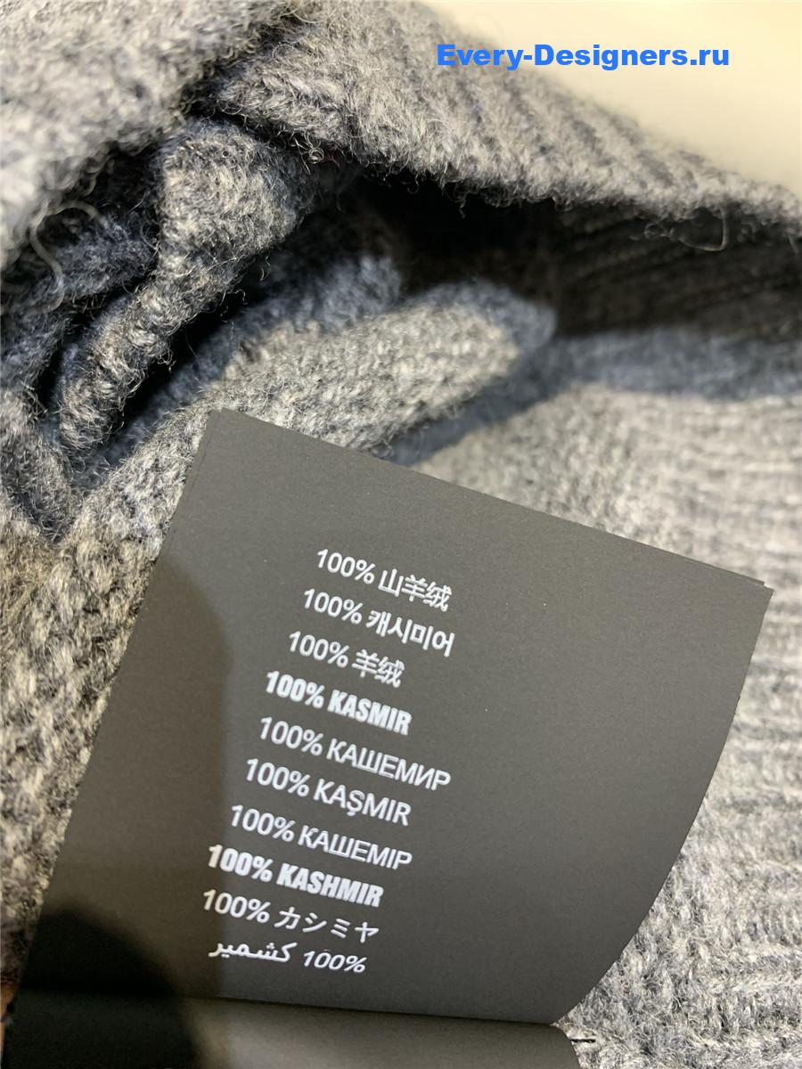 Pra*a grey cashmere plain cardigan