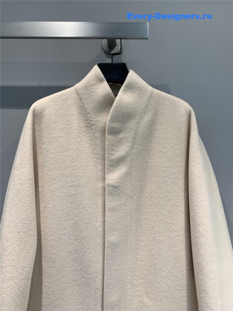 H**me5 double baby cashmere single-breasted coat