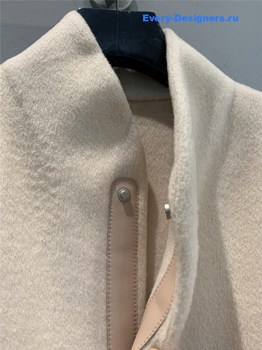 H**me5 double baby cashmere single-breasted coat