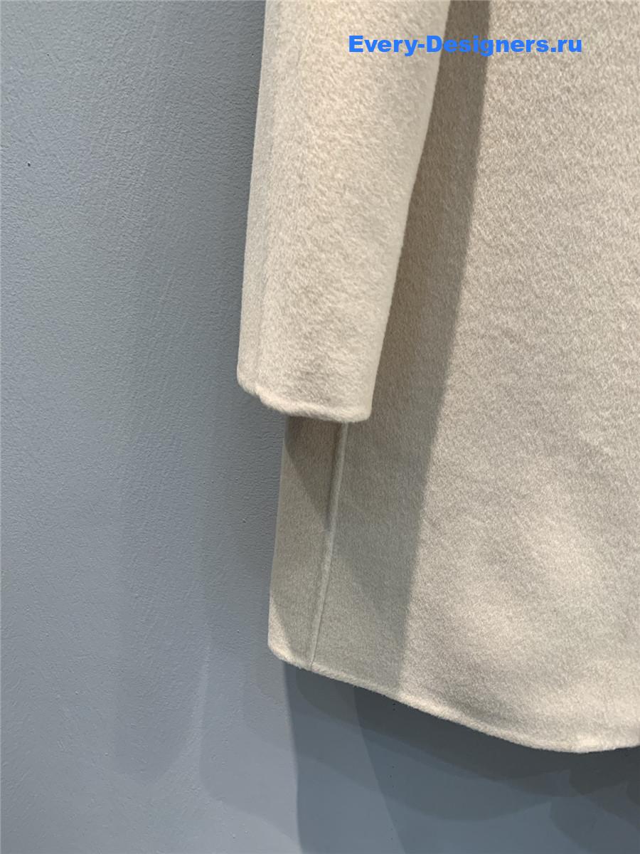 H**me5 double baby cashmere single-breasted coat