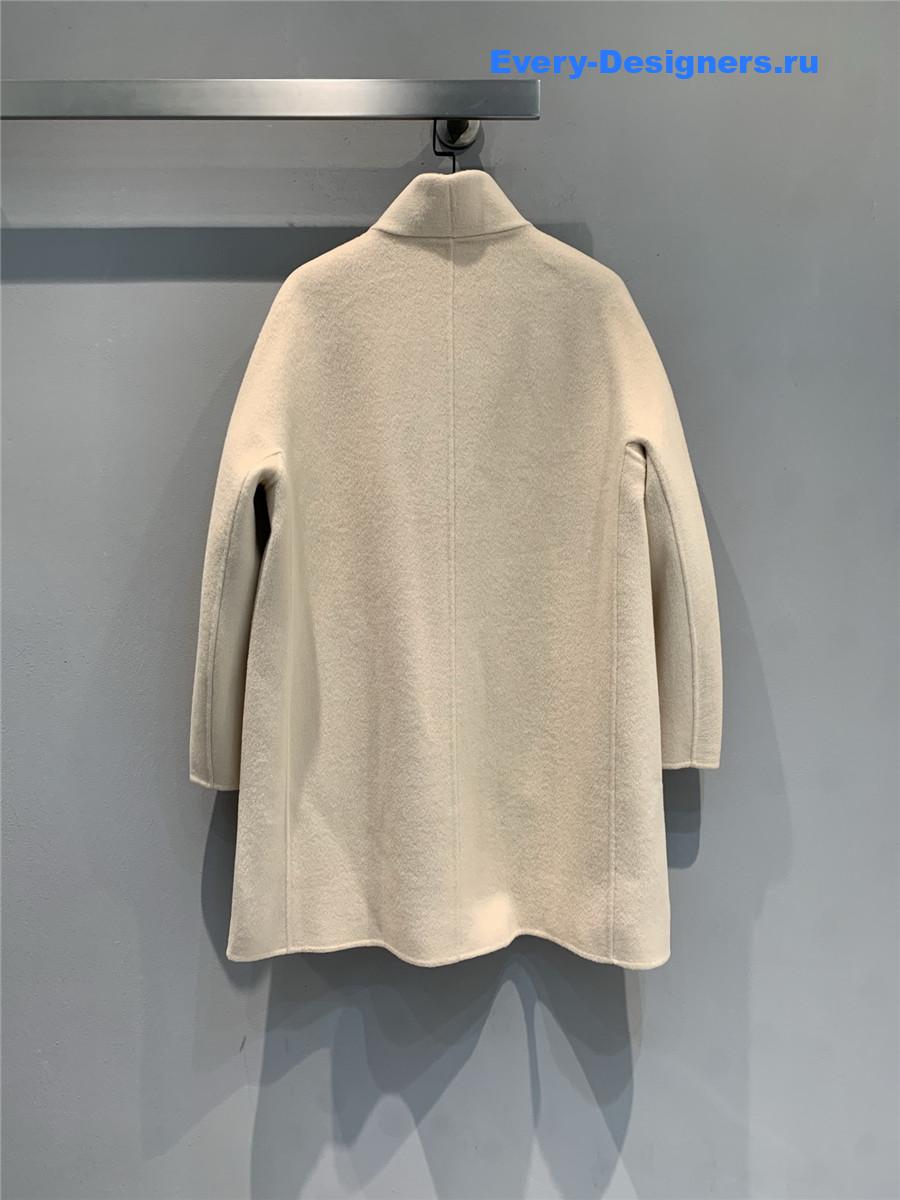 H**me5 double baby cashmere single-breasted coat