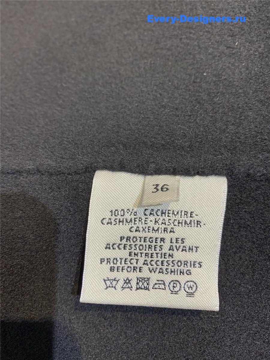 H**me5 black double baby cashmere single-breasted coat