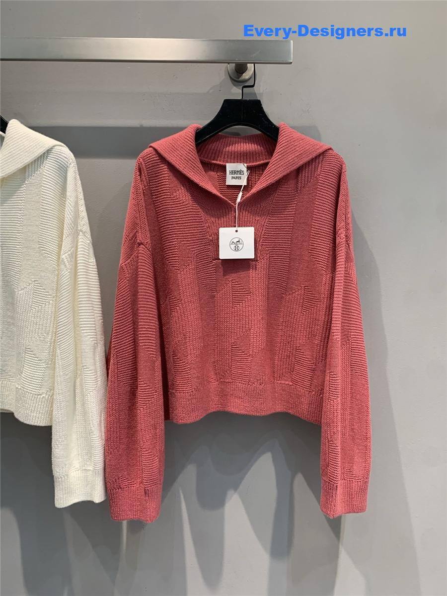 H**me5 pink wool cashmere sweater