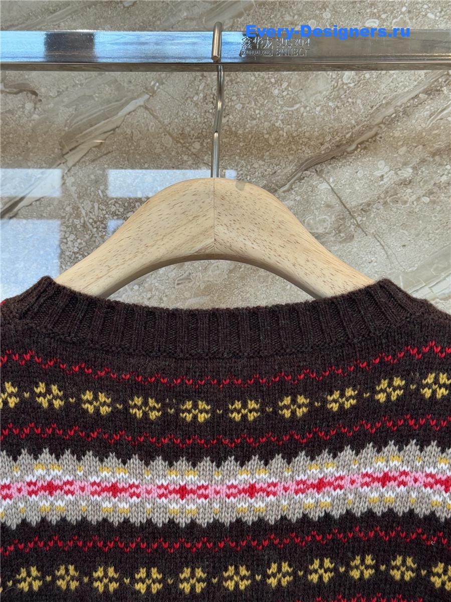 Miu Miu Striped Wool Sweater