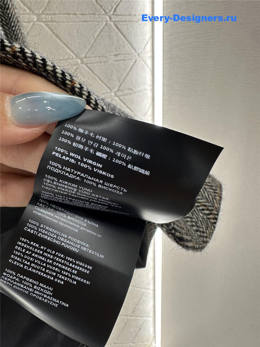 Miu Miu Grey Check Pocket Blazer