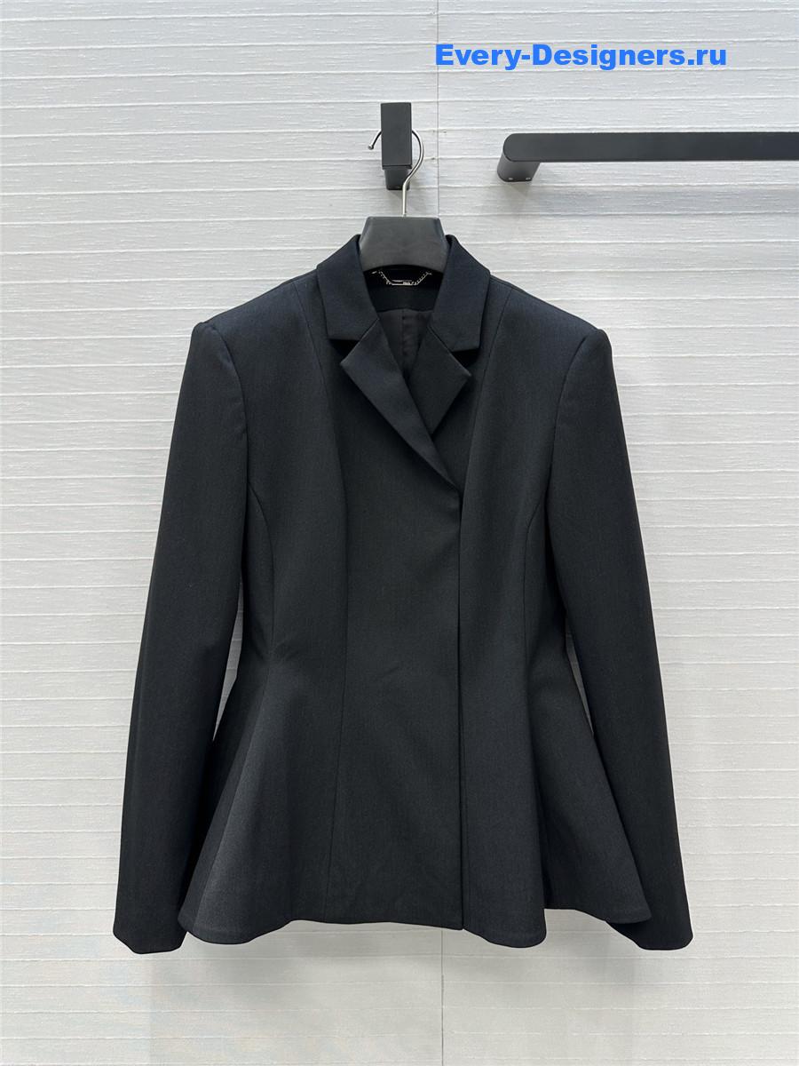 F**di black wool blazer