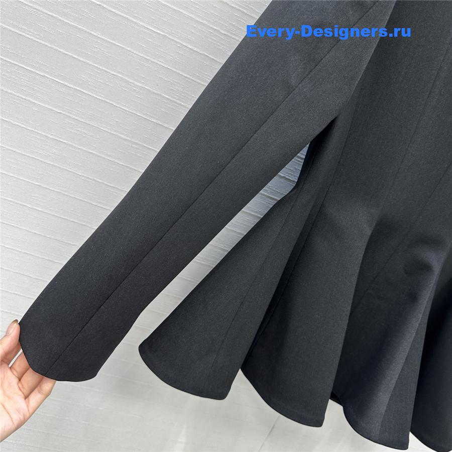 F**di black wool blazer