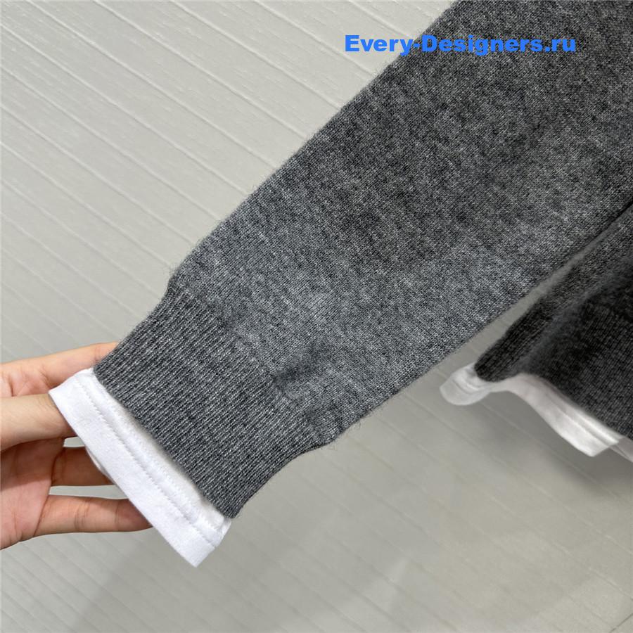 Miu Miu V-Neck Ardesia Sweater