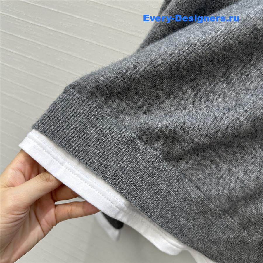 Miu Miu V-Neck Ardesia Sweater